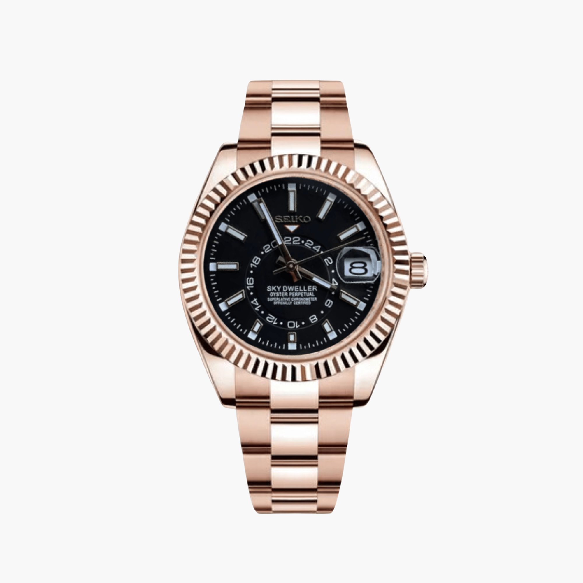 SeikoDweller Gold Black